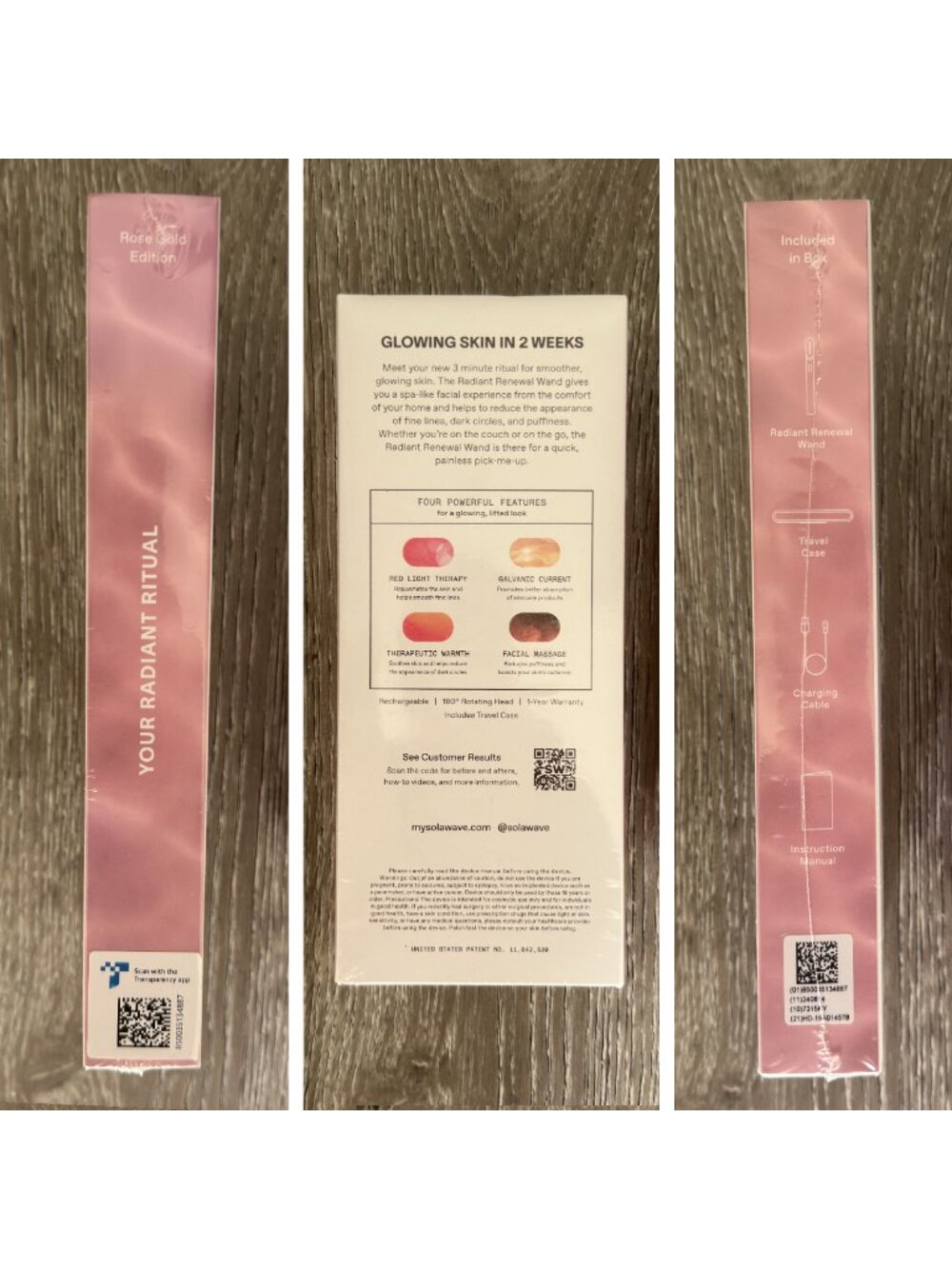 Solawave Radiant Renewal 4-in-1 Skincare Wand + LightBoost Serum 1.7oz/50ml NIB - Picture 5 of 8